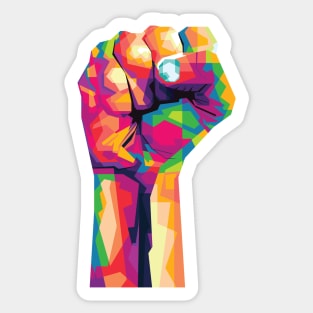 Hand of Resistance Sticker